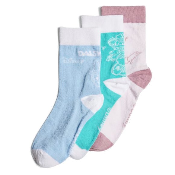Adidas Girls Training 3 Disney Daisy Sock 3 Pairs - Picture 1 of 5